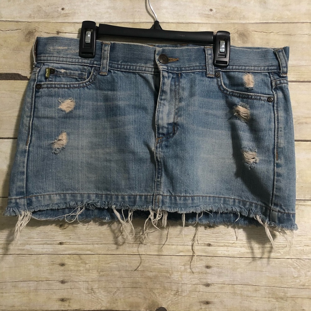 Hollister Co. Vintage Distressed Jean Skirt